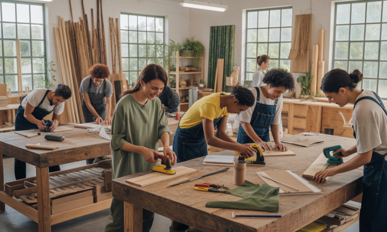 Comment créer son propre mobilier écologique lors d&rsquo;un atelier de création ?