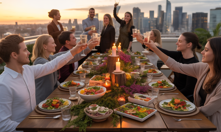 Comment organiser un dîner végétalien en rooftop ?