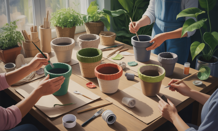 Comment créer des pots de fleurs éco-friendly lors d&rsquo;un atelier de création ?