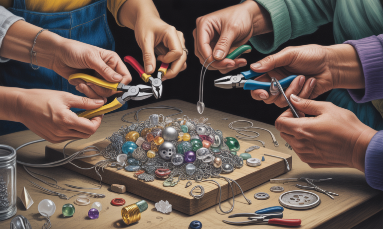 Comment créer des bijoux avec des matériaux recyclés lors d&rsquo;un atelier ?