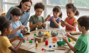 Comment organiser un atelier de recyclage créatif pour les enfants ?